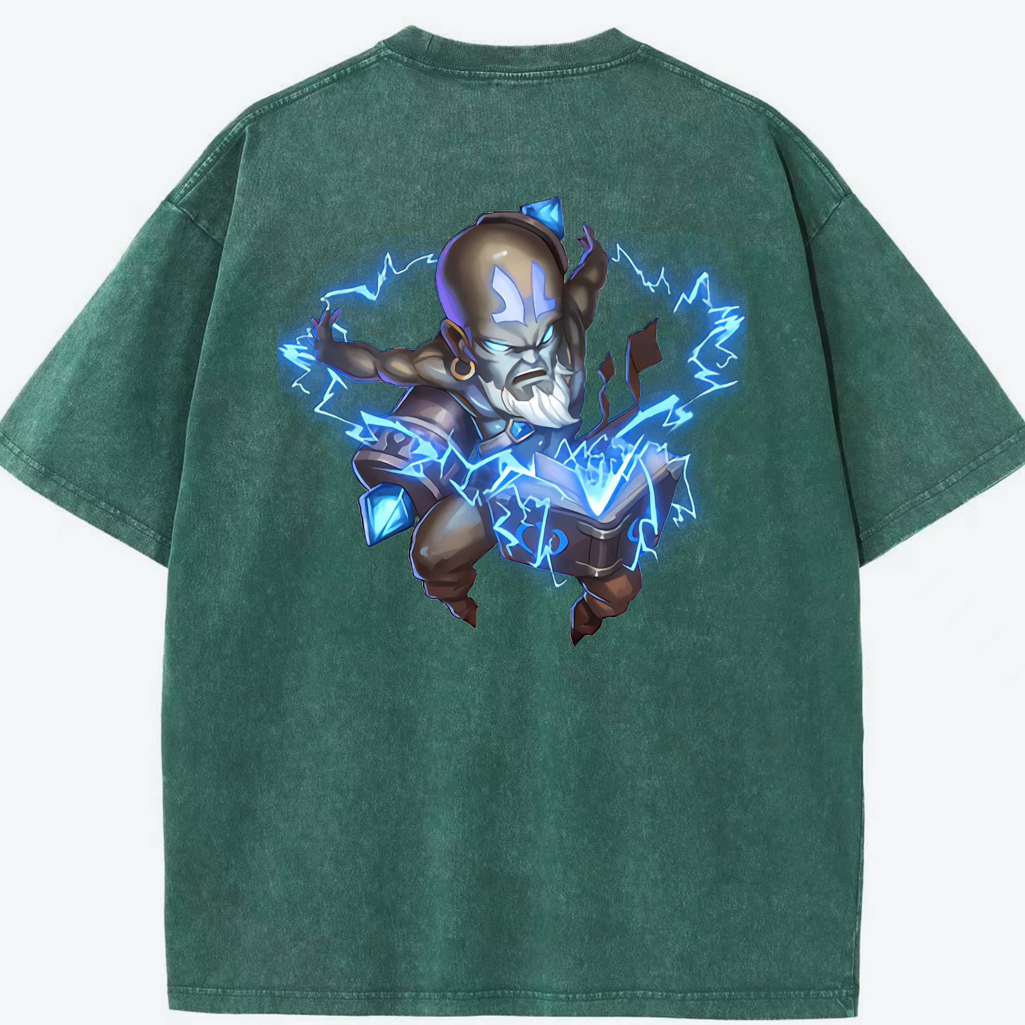 リーグ・オブ・レジェンド League of Legends LOL 綿100% ヴィンテージ風 半袖Tシャツ（背面プリント）